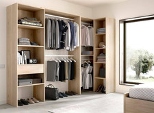 - Guardaroba Grande Arera, Struttura per Cabina Armadio Angolare, Mobile Appendi