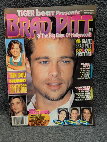 Vintage march 1996 tiger beat - march,