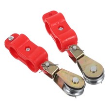 2 pezzi di puleggia per cavo di plastica in ferro con cuscinetto, di