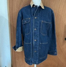 Ralph Lauren vintage anni 90 Chore Trucker giacca denim uomo cappotto velluto a coste medio