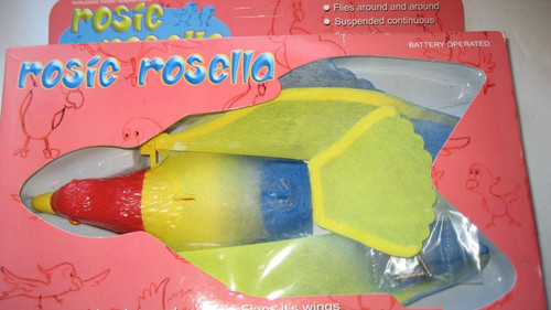 Vintage flying rosie - flying, rosella