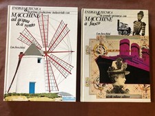 2 LIBRI MACCHINE AD ACQUA VENTO FUOCO RIVOLUZIONE INDUSTRIALE BOSCHINI 1979