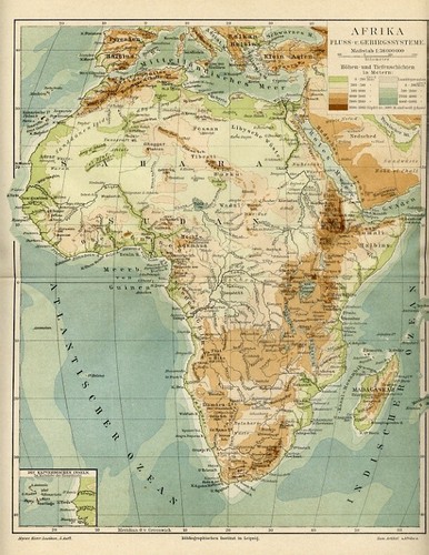 1898 antica mappa africa - 1898,