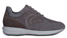 GEOX RESPIRA HAPPY U4356H scarpe uomo sneakers pelle camoscio zeppa stringhe 