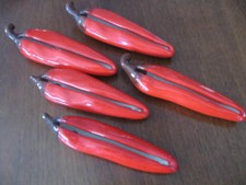 5 PEPERONCINI IN CERAMICA