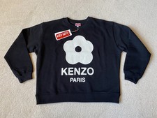 Felpa Kenzo Flower Logo Nera