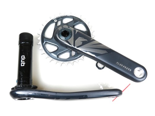 Set pedivelle sram carbon - pedivelle,