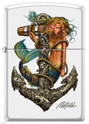 Zippo mermaid and anchor - zippo,