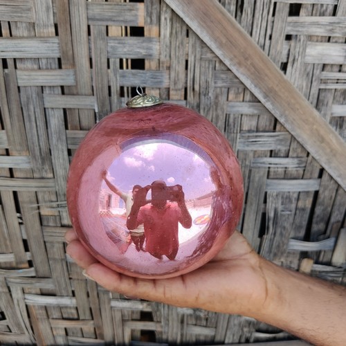 Antico rosa vetro sfera - antico, 5.5