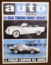 Rivista Automobilismo Auto Italiana N° 30 - 1962 - La Ferrari Campione del Mondo