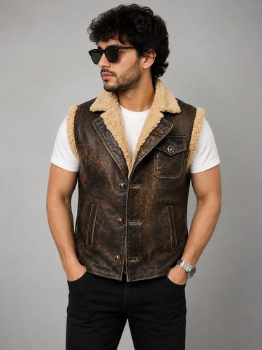 Giubbotto uomo vintage - , pelle