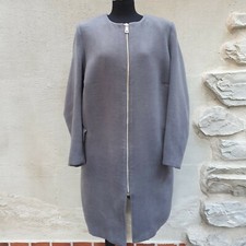 Cappotto H&M grigio con cerniera oversize curvy taglie forti EU 54 - IT 58