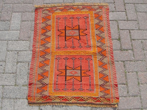 Tappeto kilim grande arancione
