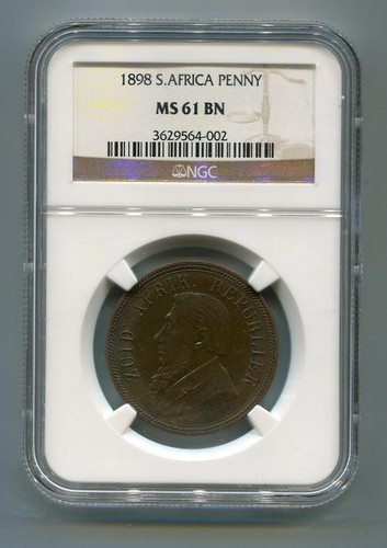 Sudafrica zar ngc graded 1898 - zar,