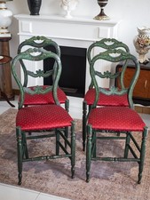 Set di 4 sedie antiche liberty