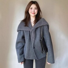 Cappotto corto donna double