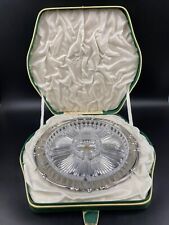 Antipastiera Salsiera MEPRA Vintage cristallo molato 6 scomparti vassoio inox