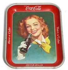 COCA COLA TRAY (1950) VASSOIO ORIGINALE VINTAGE RARE WAIMEA SERVING  MADE IN USA