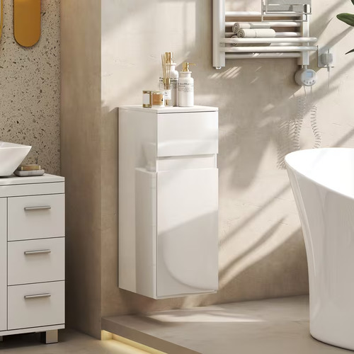 Homcom mobiletto bagno sospeso - homcom,