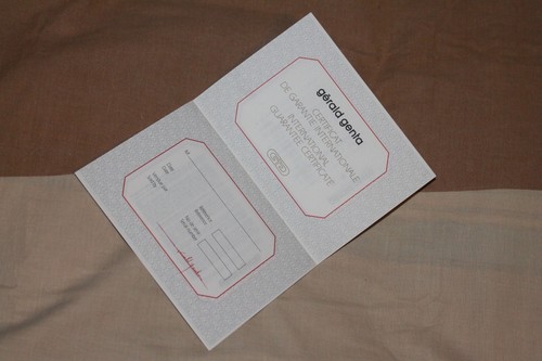 Garanzia warranty gerald genta - garanzia,