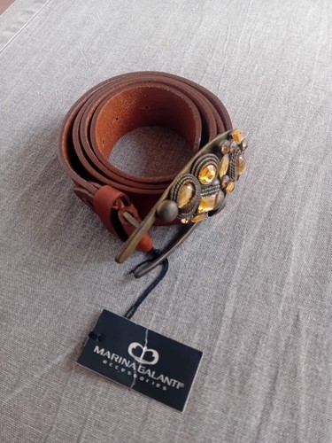 Cintura donna cuoio marina - donna,