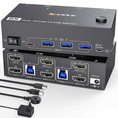 Switch kvm hdmi pc 2 - 2,