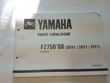 Yamaha FZ 750 1988 catalogo ricambi originale spare parts catalogue