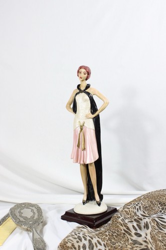 Elegante statuina donna in - statuina, di