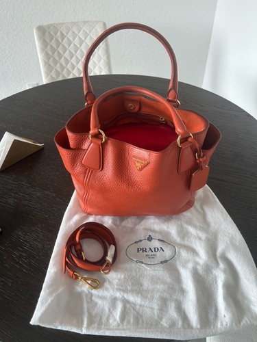 Prada sacca manici papaya - prada, 2