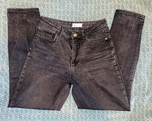 Jeans donna zara grigio - grigio, scuro
