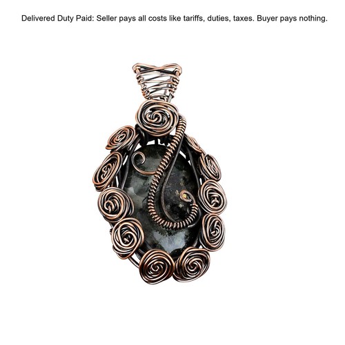 Copper oval astrophyllite - copper,