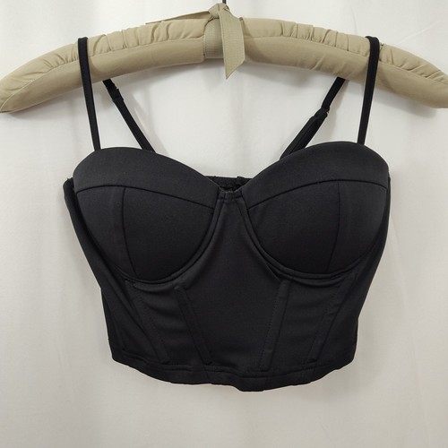 Shein bustier cami top - shein, nero