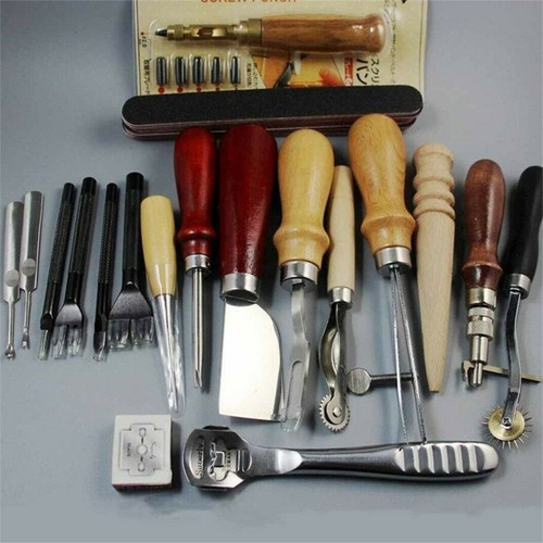 Set pezzi utensili pelle - pezzi,