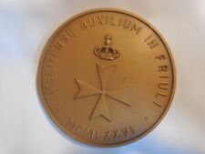 Medaglia Aiuto Terremoto SMOM 1976 Ordine di Malta Friuli