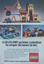 Pubblicità Advertising Werbung Italian Ritaglio 1974 LEGOLAND Cantiere Gru Lego