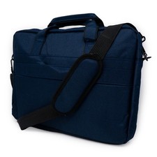 Borsa blu porta pc computer portatile notebook 15.6 laptop messanger da lavoro