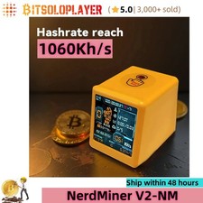 NerdMiner V2 NM BTC Solo Miner SmartTV Orologio Crypto Bitcoin Mining Lotto Machine