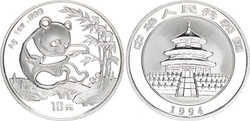 Cina yuan argento - cina, 10