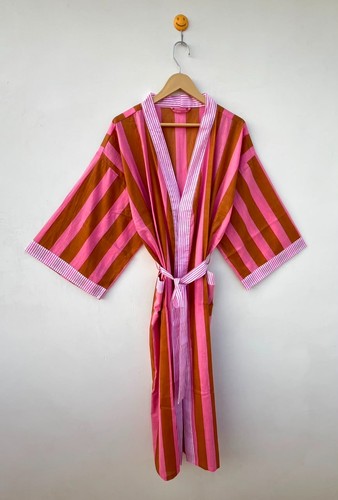 Accappatoio kimono cotone a - kimono, in
