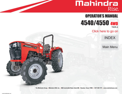 Mahindra 4540 4550 4x4 - , manuale