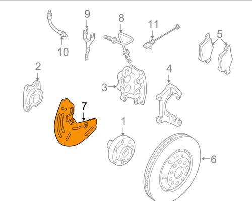 4e0615312h plate splash dust - 4e0615312h,