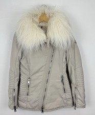 Piumino Moncler Choisia pelliccia di capra 00 0 S 17,5”ptp cappotto puffa originale Bady