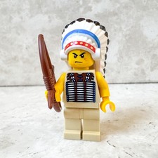 LEGO Western Guerriero Pellerossa Indiano Arco Apache Cherokee Minifigure