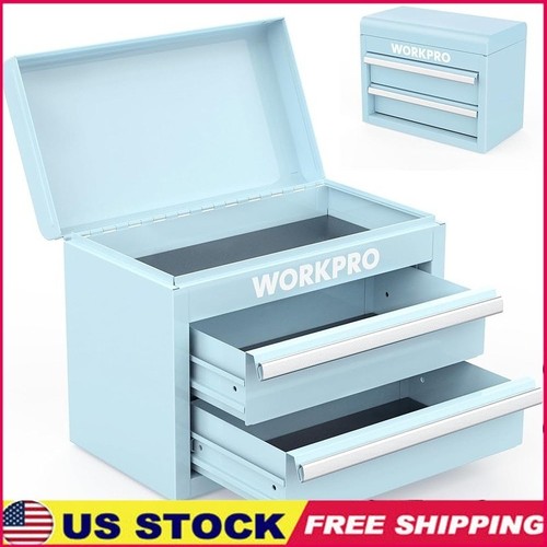 Mini metal toolbox - w/, drawers