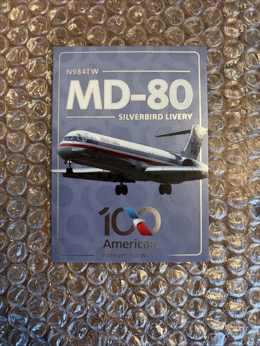 American airlines trading card - american,