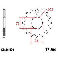 JT SPROCKETS SPROCKETS, GRIP