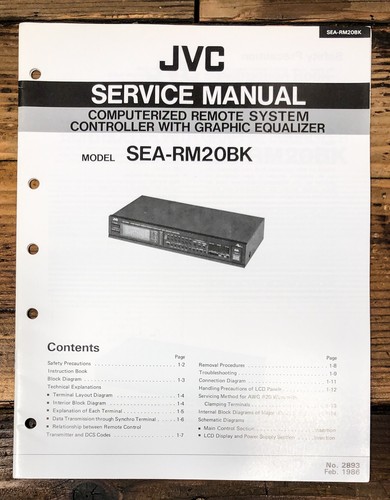 Jvc sea rm20 equalizzatore - sea-rm20,