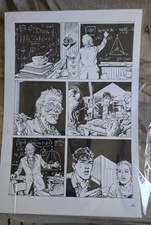 TAVOLA ORIGINALE DYLAN DOG MAXI 28 "SVEGLIARSI IERI" DANIELE BIGLIARDO PAG. 44