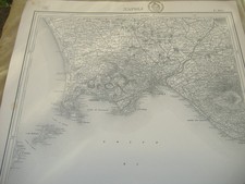MAPPA 1905 DI NAPOLI, TIMBRO MARINA IMPERIALE TEDESCA-PROCIDA-POZZUOLI-VESUVIO