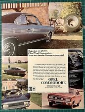 Rara Pubblicita’ OPEL COMMODORE 1967